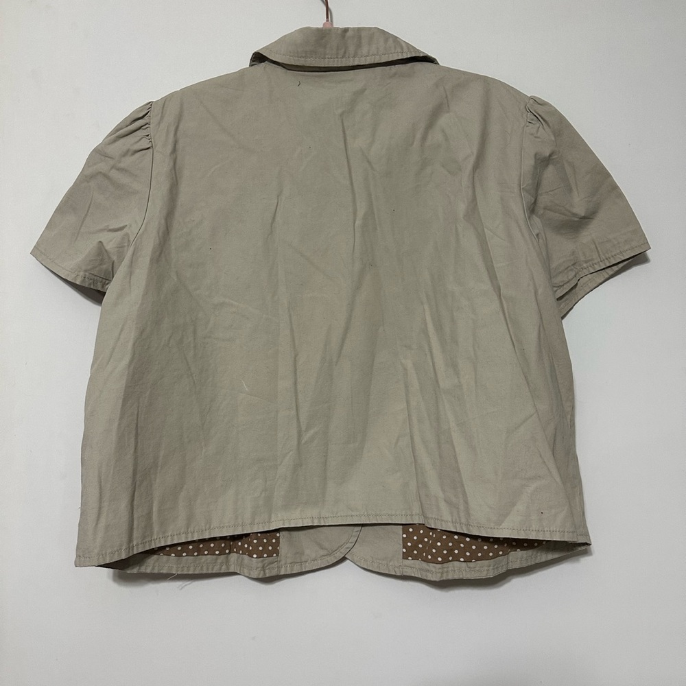 Maurices Brown Polka Dot Top - Picture 3 of 3